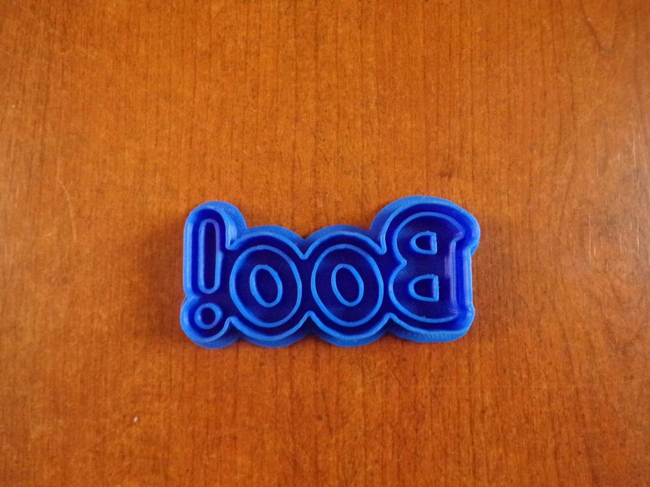 emporte pièce " Boo! " imprimé 3D PLA environ 4 x 8 x 1 cm